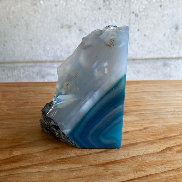 Other - Geode Bookend or Shelf Decor “Blue”